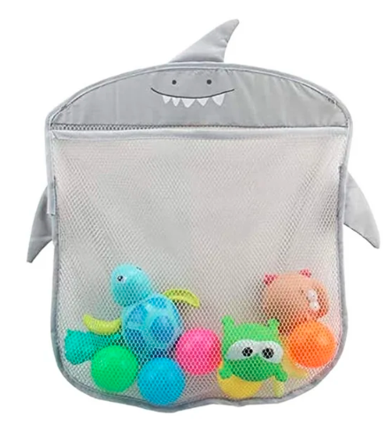 Bolsa de juguetes para baño con ventosas